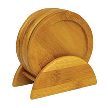 Load image into Gallery viewer, CAS 55 PORTAVASOS SET COASTERS BAMBOO
