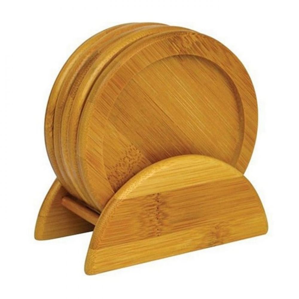 CAS 55 PORTAVASOS SET COASTERS BAMBOO