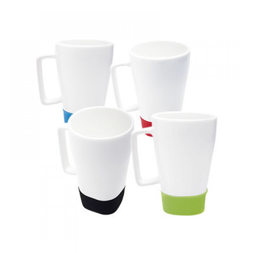 Clave:  TER036 Producto:  TAZA DE CERAMICA CON BASE DE SILICON